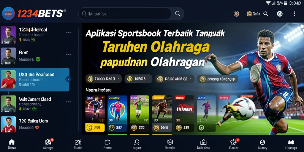 Tampilan menarik dari gameplay taruhan olahraga di 1234BETS.