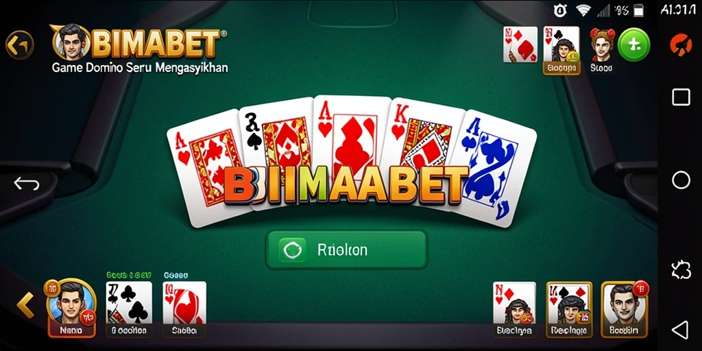 Tampilan permainan Domino yang seru di BIMABET.