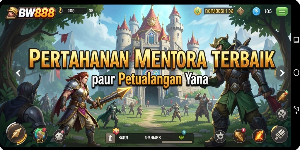 Tampilan gameplay BW888 yang seru dalam genre Tower Defense.