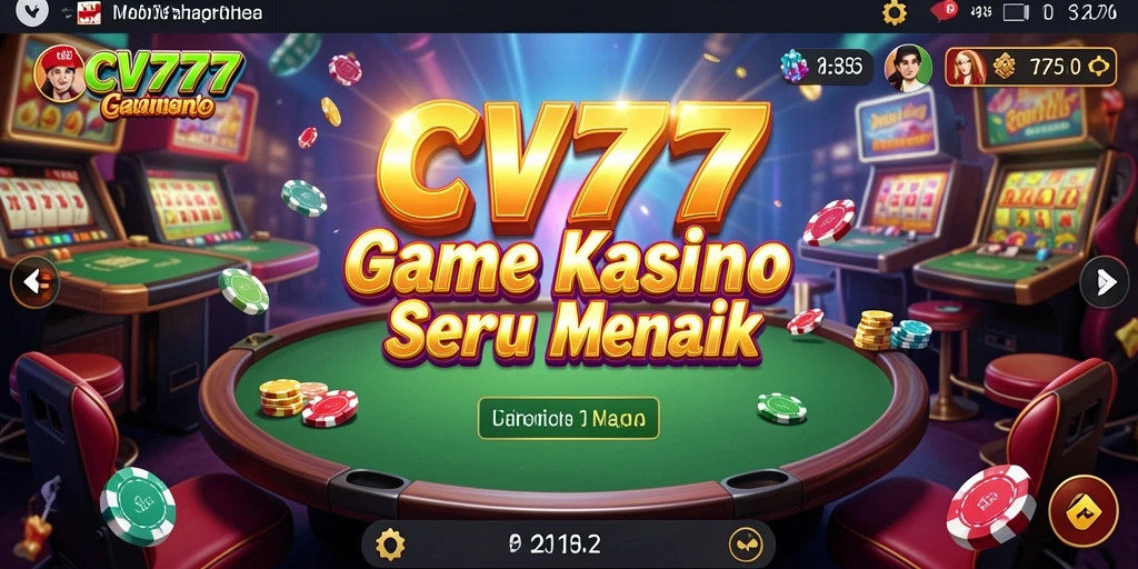 Tampilan gameplay seru dari aplikasi Kasino CV777 yang menarik.
