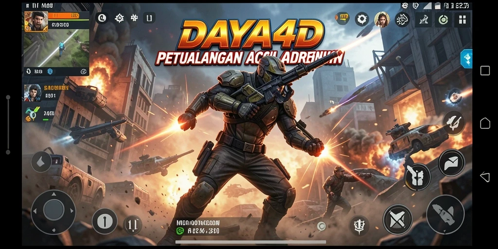 Gameplay action seru dan mendebarkan di DAYA4D.