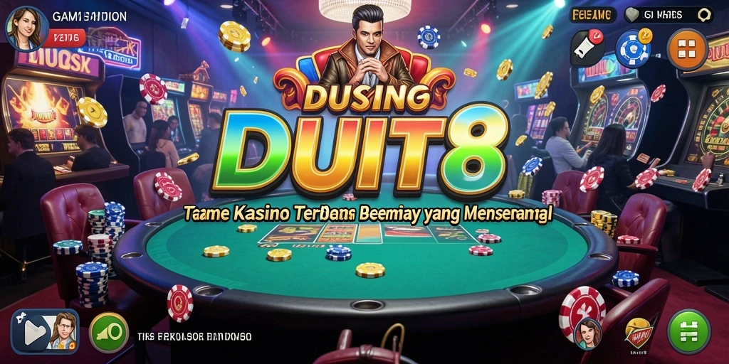 Tampilan menarik dari gameplay <strong>DUIT8</strong> dengan suasana Kasino yang menggembirakan.