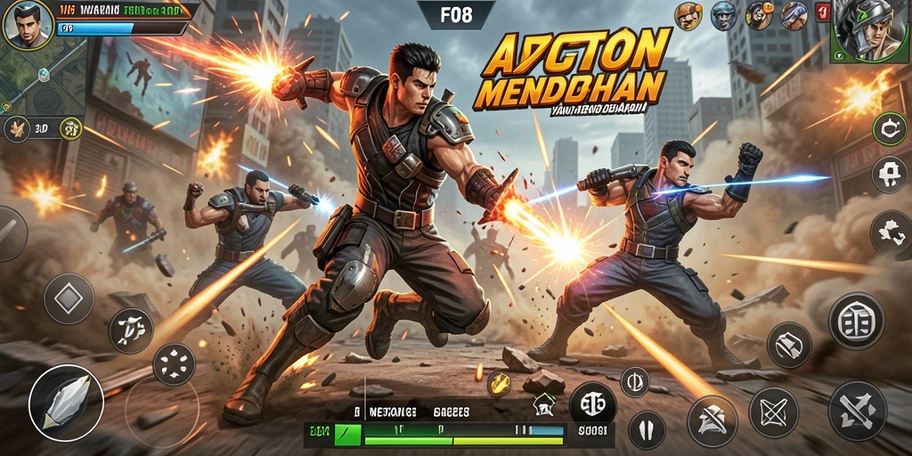 Tampilan menarik gameplay seru F08 dalam aksi yang mendebarkan.