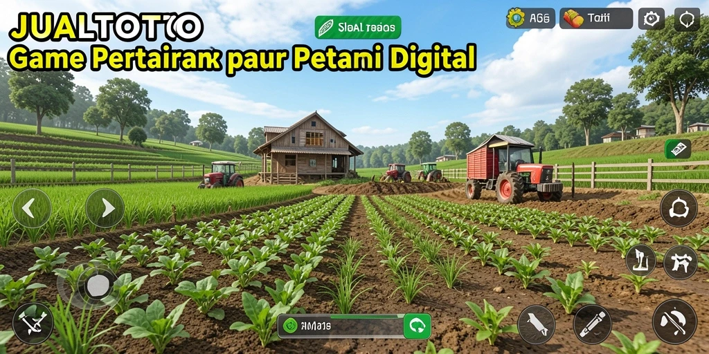 Tangkapan layar menunjukkan gameplay menarik dari JUALTOTO dengan berbagai tanaman.