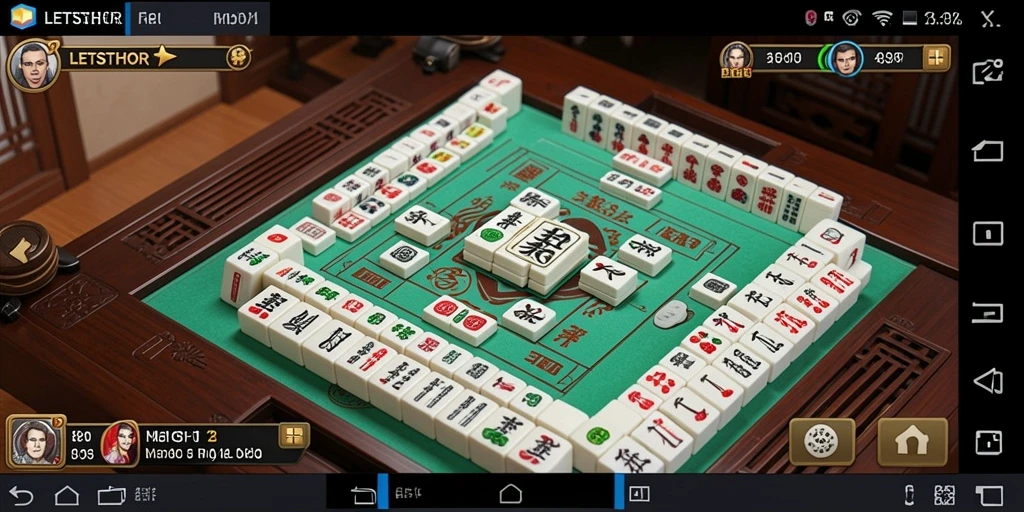 Screenshot gameplay LETSTHOR, menunjukkan keseruan permainan Mahjong.