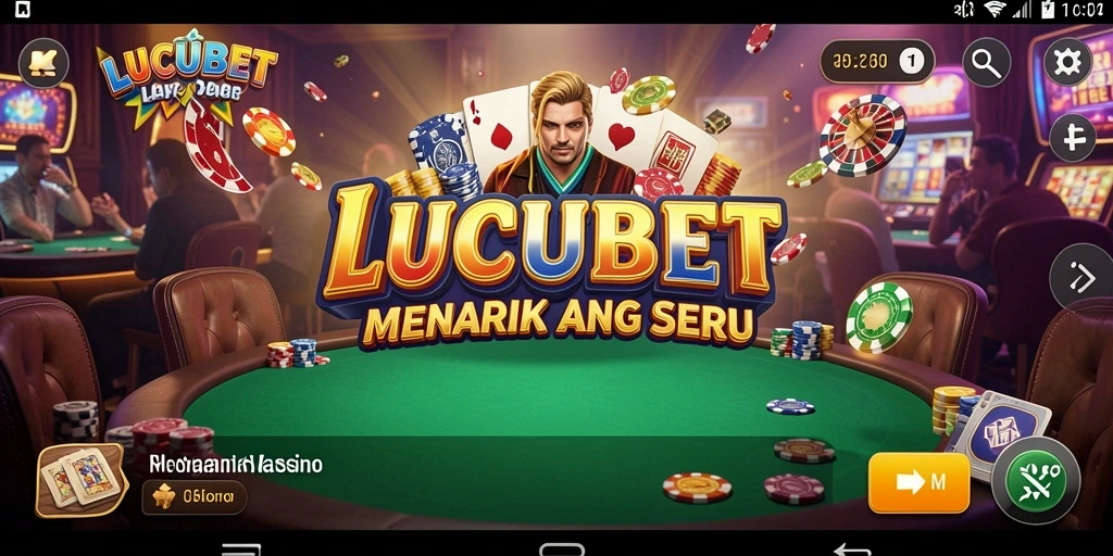 Tampilan menarik dari gameplay Kasino LUCUBET yang mengasyikkan.
