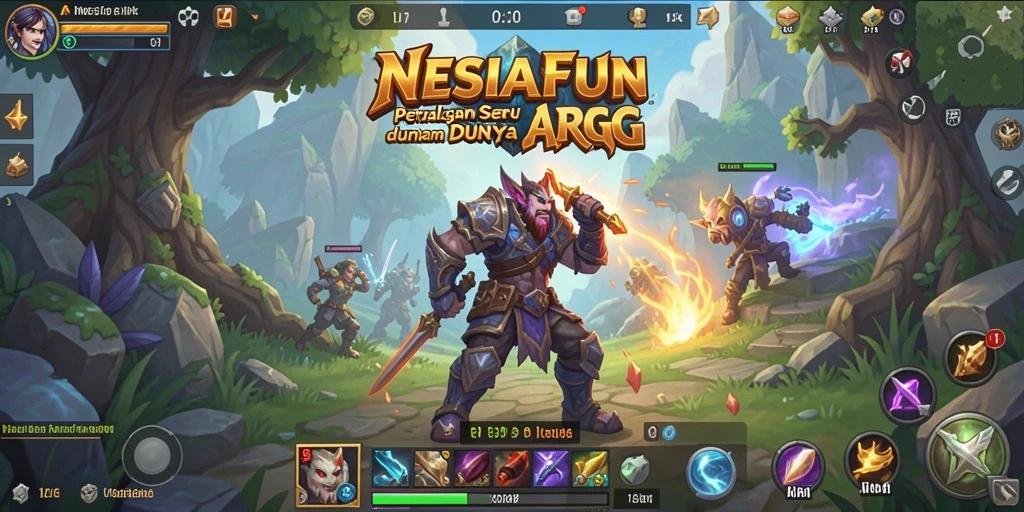 Tampilan gameplay seru dalam dunia fantasi ARPG.